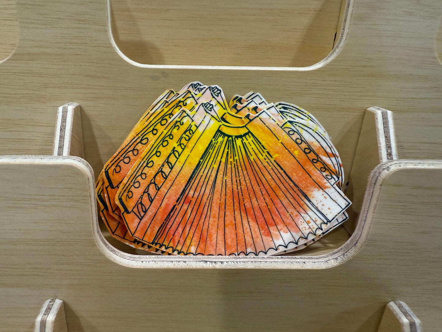 Technicolor Swamp Pop Sticker - Orange