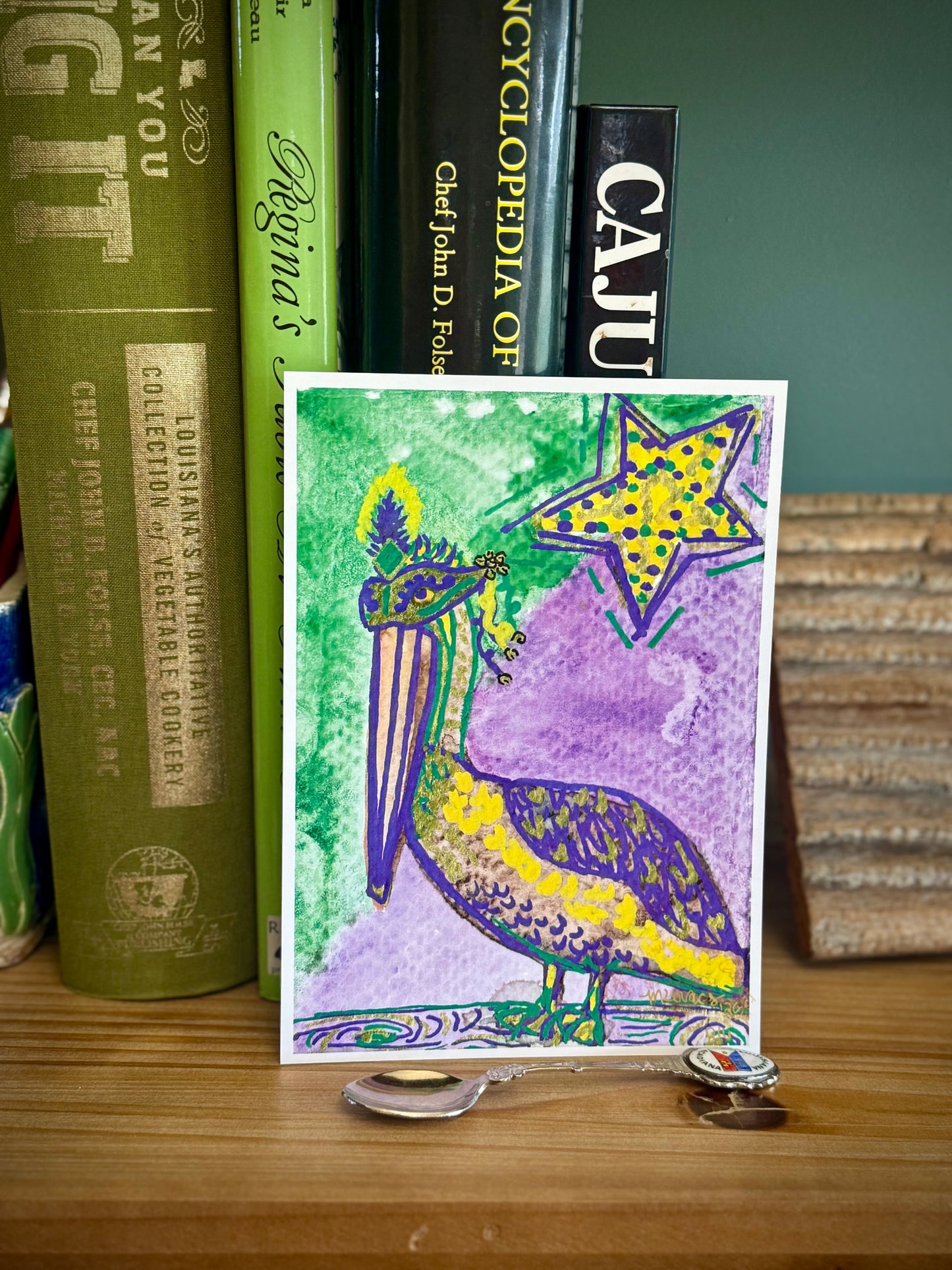 Mardi Gras Queen Pelican - Print