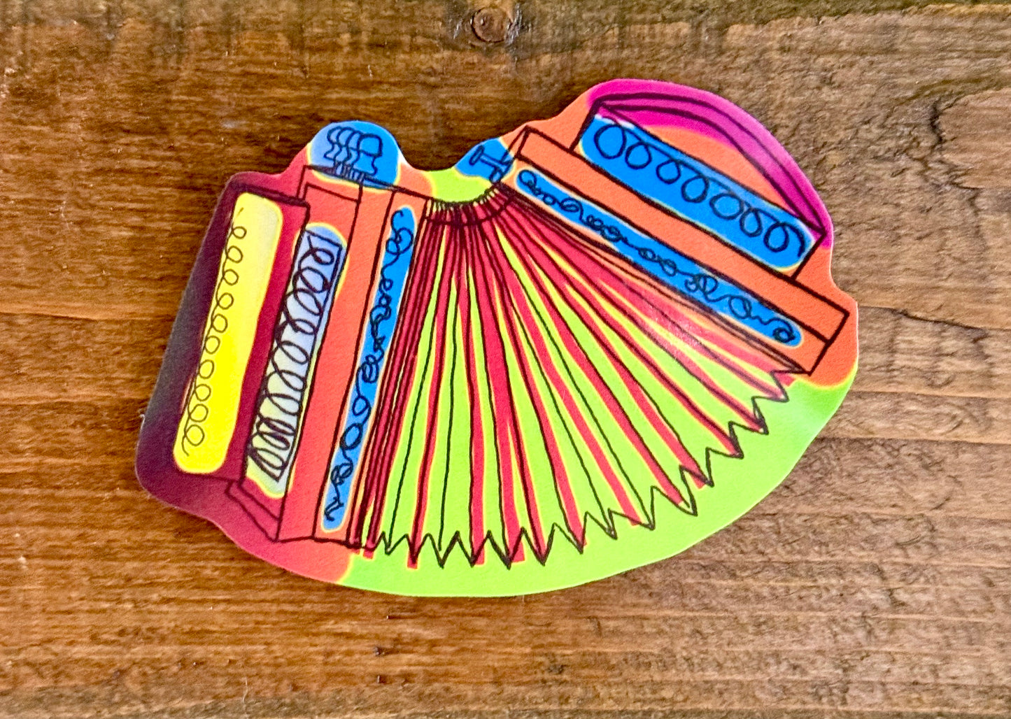 Medium Accordion Sticker