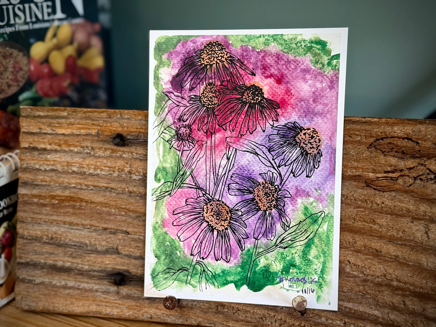 Purple Bayou Blooms - Print