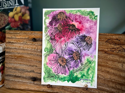 Purple Bayou Blooms - Print