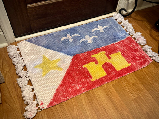 Acadiana Flag Cotton Rug