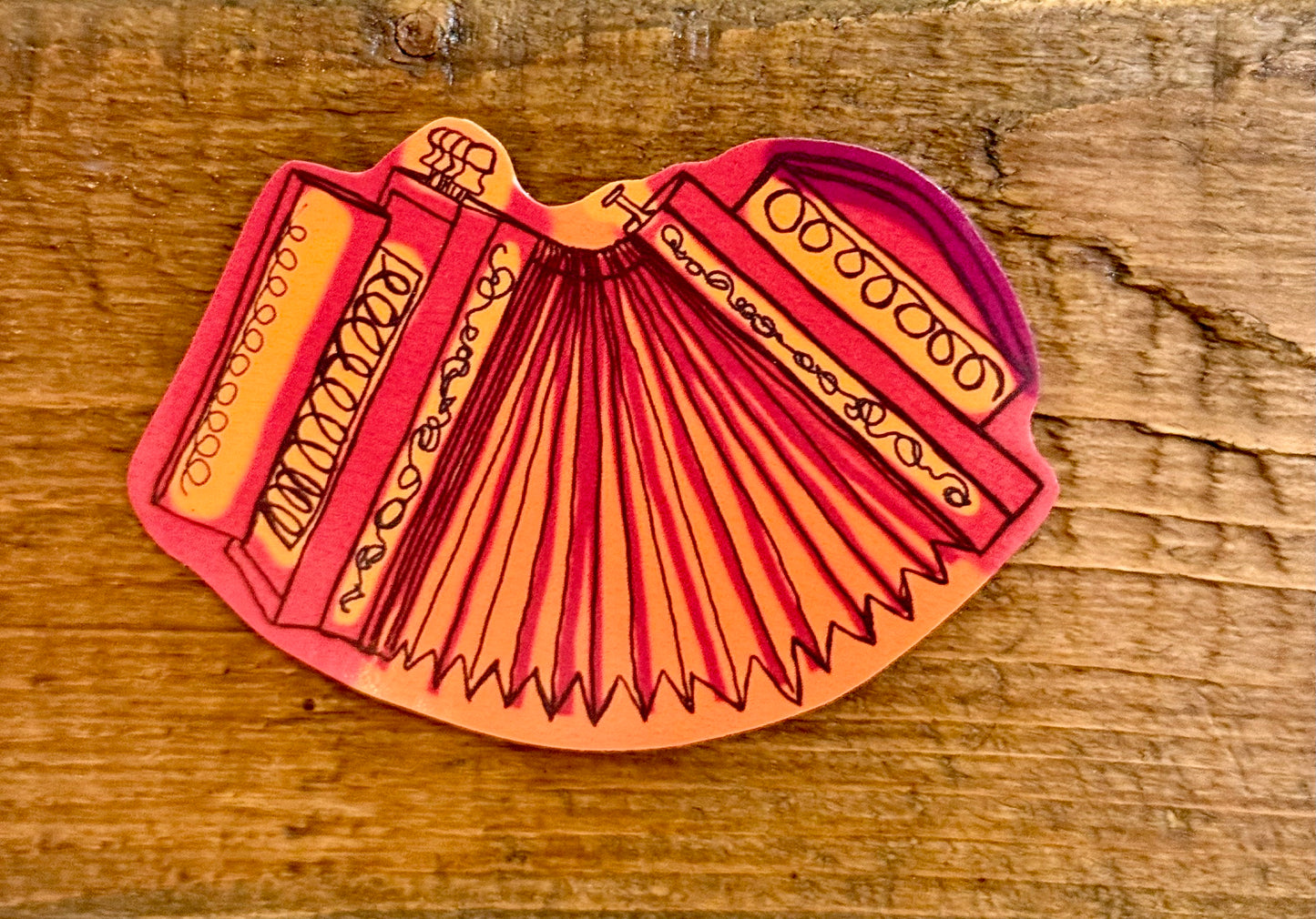 Medium Accordion Sticker