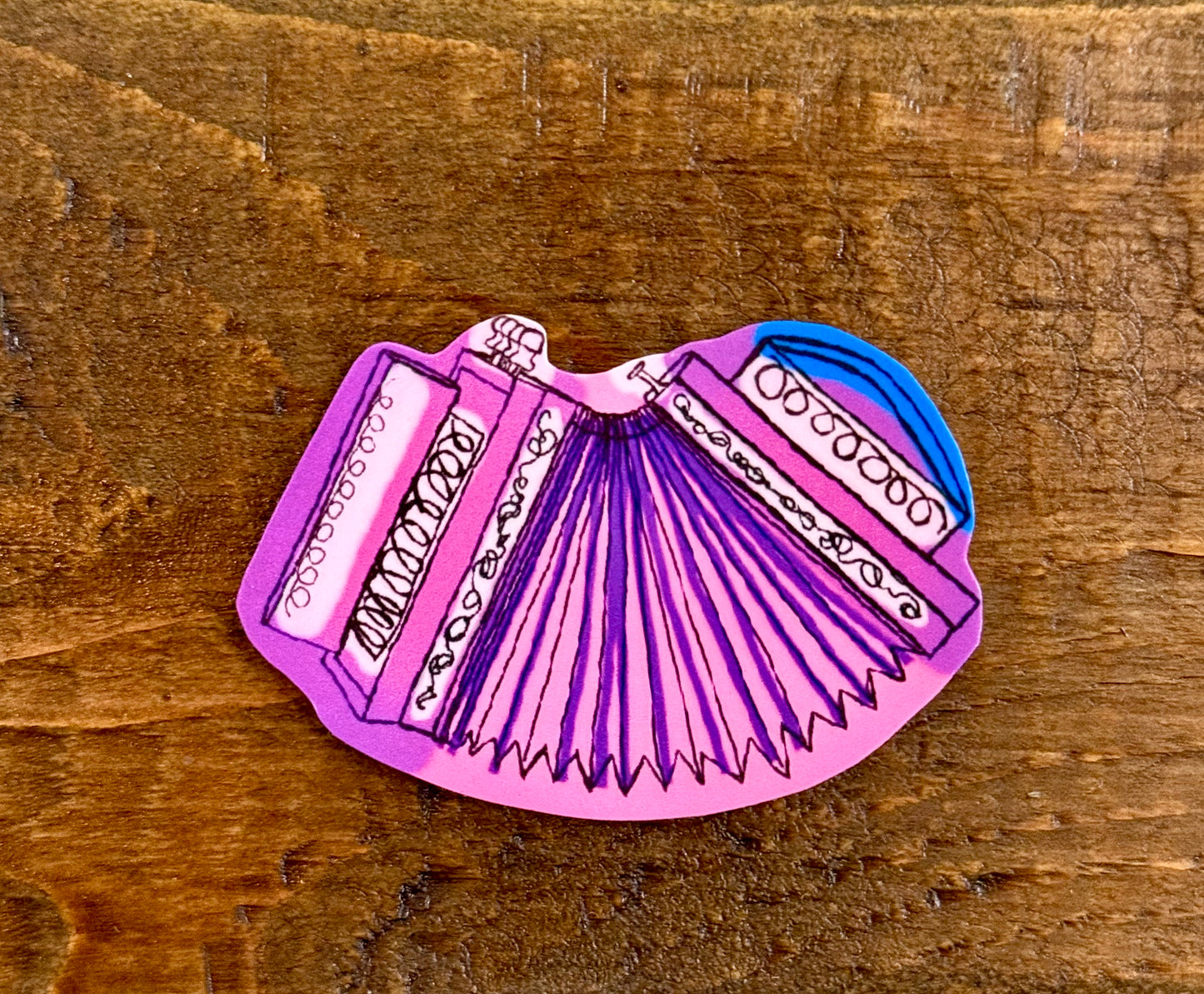 Small Accordion Sticker