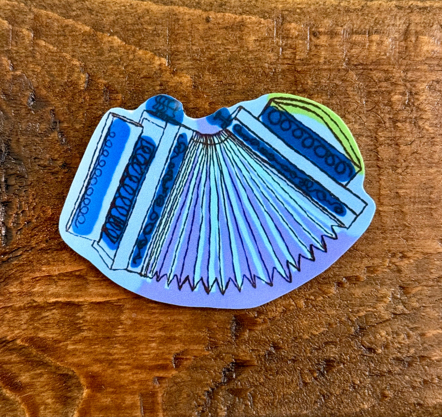 Small Accordion Sticker