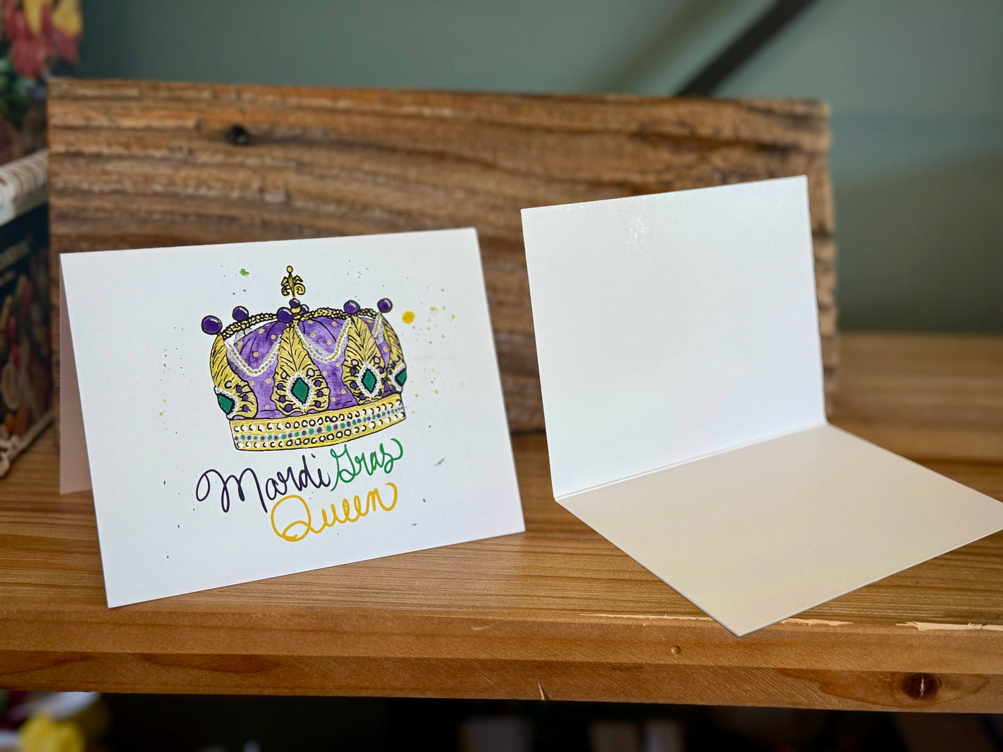 Mardi Gras Queen Card - Print