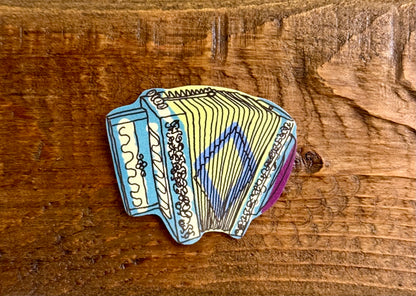 Small Accordion Sticker