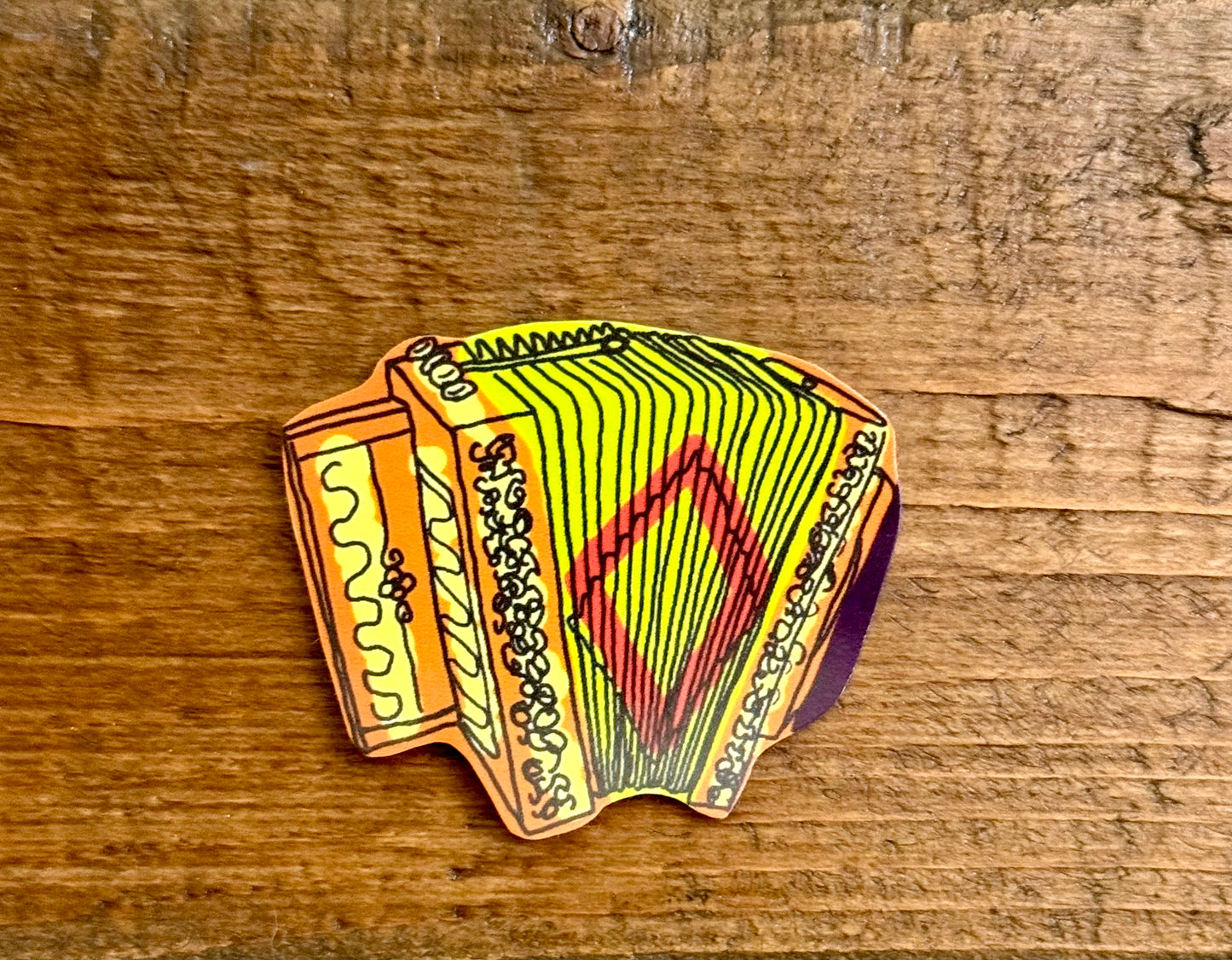 Small Accordion Sticker