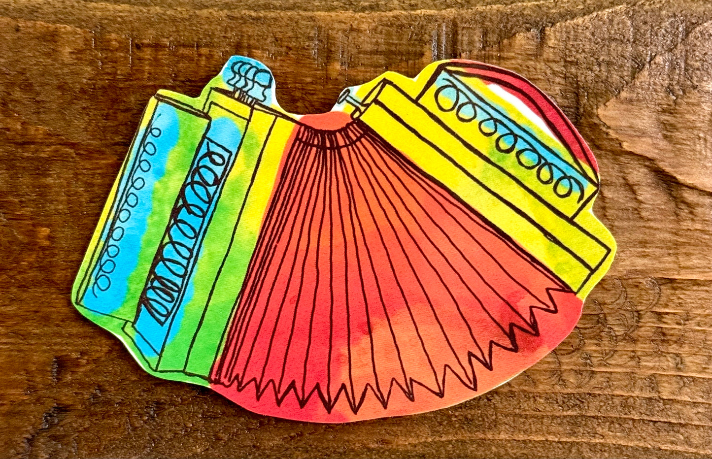 Large Accordion Sticker