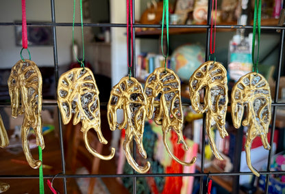 Golden Shrimp Ornament