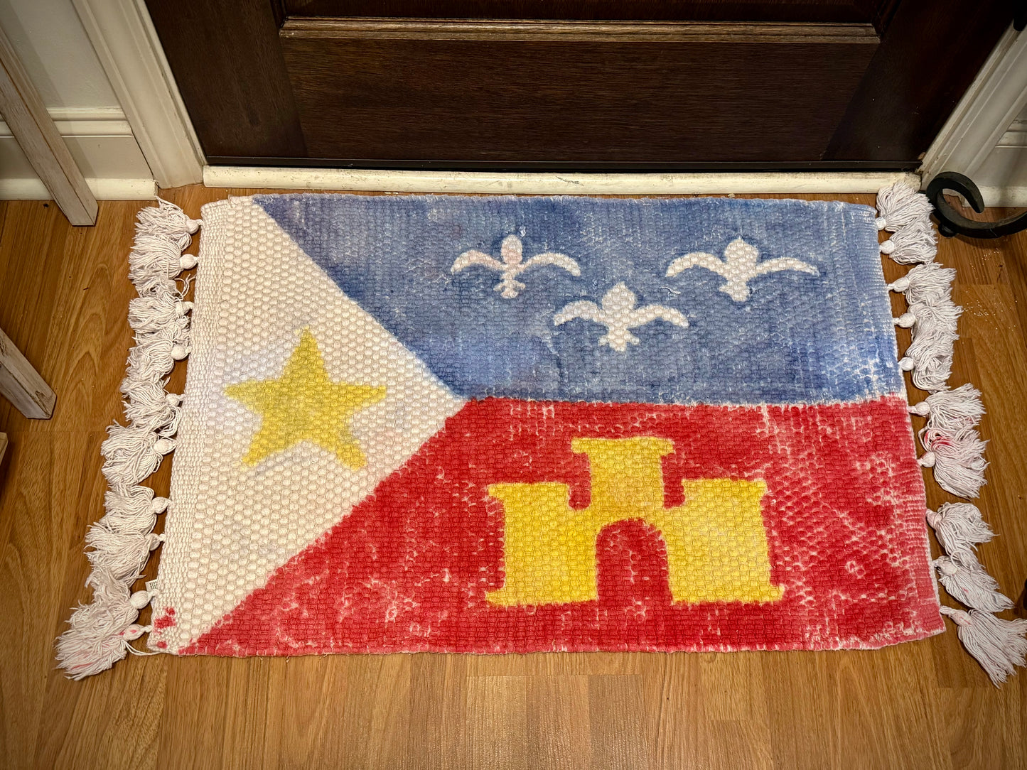 Acadiana Flag Cotton Rug
