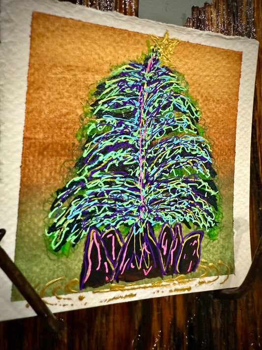 Under the Neon Moon - Christmas Cypress