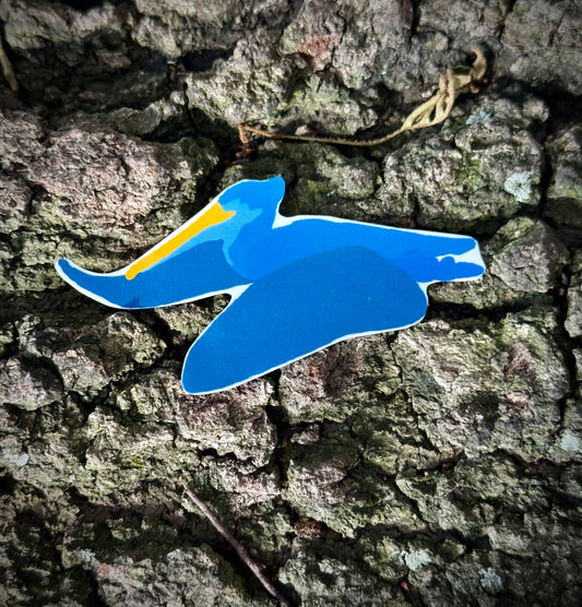 Blue Pels Sticker