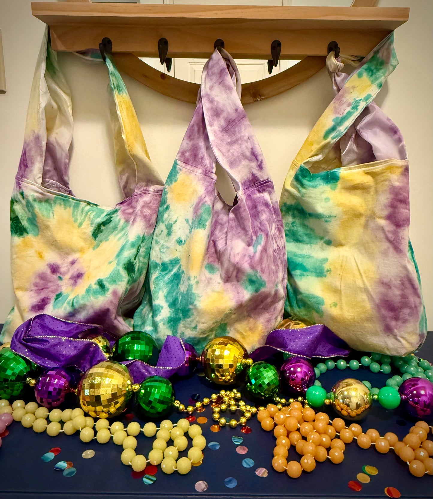 Mardi Gras Loot Hobo Bag