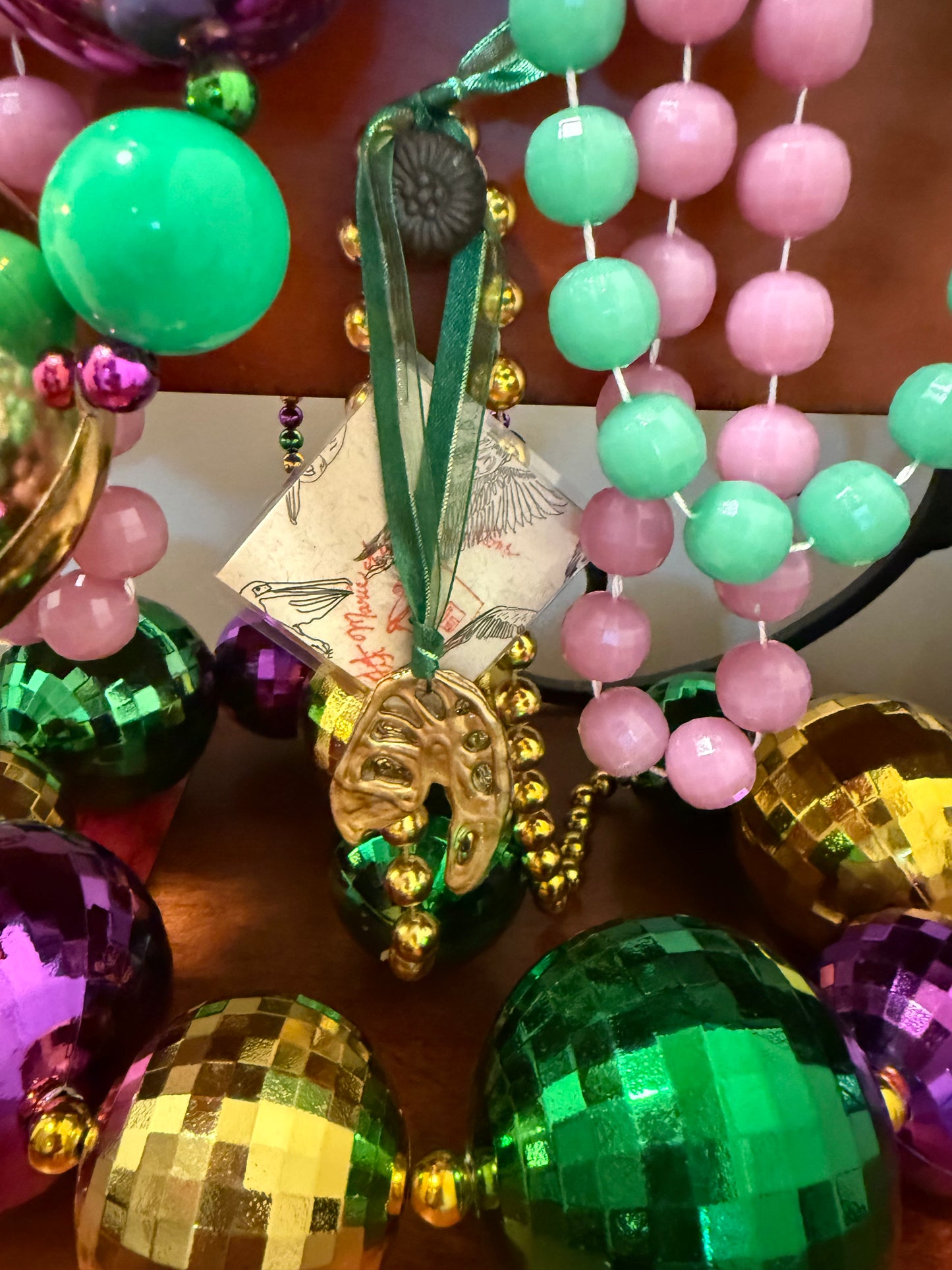 Golden Cocktail Shrimp Ornament
