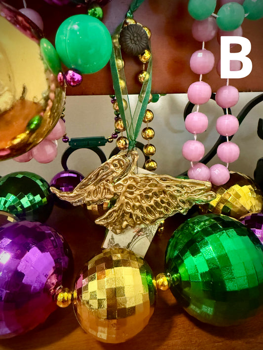 Golden Soaring Pelican Ornament (Large)