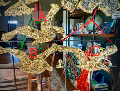 Golden Arms Wide Open Pelican Ornament
